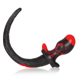 Oxballs Plug Queue Puppy Tail Bulldog 11.5 x 6 cm Rouge